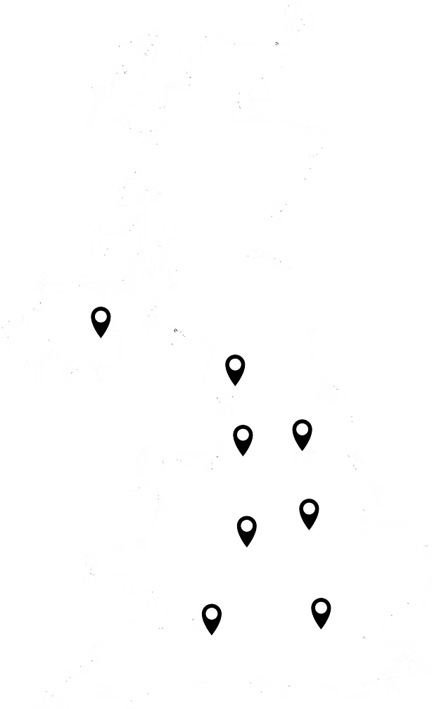 Map of our locations